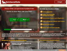 Tablet Screenshot of deinsecretdate.com
